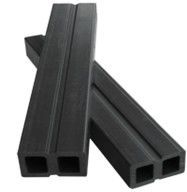 50x30mm WPC Decking Accessories Black Joists Recycled Plastic Commercial
