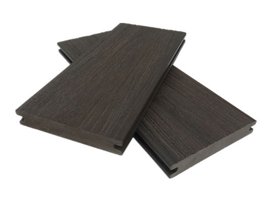Swimming Pool Exterior Wood Composite Lumber Decking Co Extrusion Solid WPC