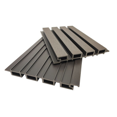 Hollow Exterior Fluted WPC Wall Panels Cladding Panel Wood Grain WPC Board Partition