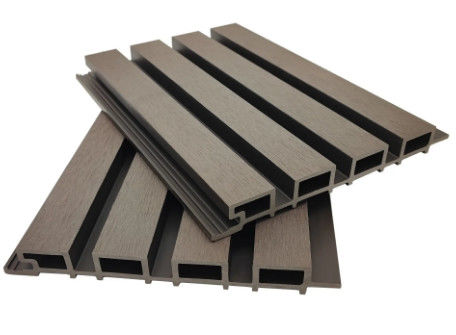 Outdoor Siding Fluted WPC Cladding Panels Wall Cover Wood Plastic Composite