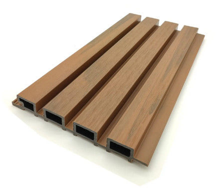 Commercial Coextrusion 3D WPC Louver Panels Wall Slat For Interior Decoration