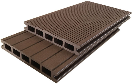 10 Ft WPC Outdoor Decking Floor Wood Plastic Composite Boards Red Brown