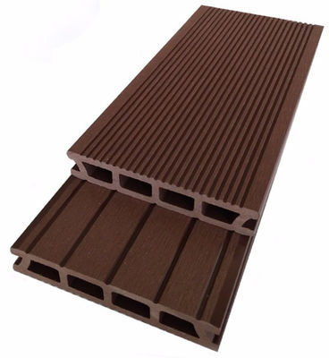 Brushed Engineered Composite WPC Flooring Outdoor Decking Exterior