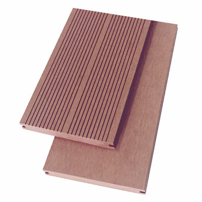 Wood Plastic Composite WPC Hollow Decking Flooring Boards 6m B1 Grade