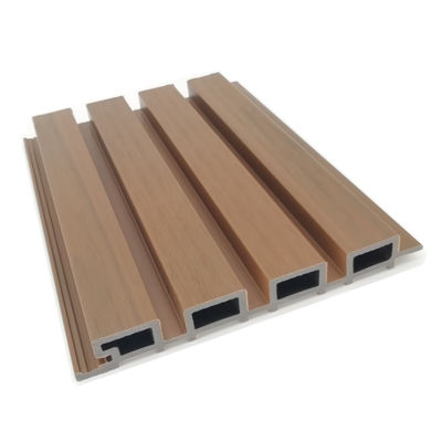 Waterproof B1 Fireproof Wpc Wallpanel Wood Composite Fluted Outdoor