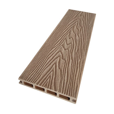 Stylish Waterproof 3D Embossed WPC Decking For Garden And Balcony