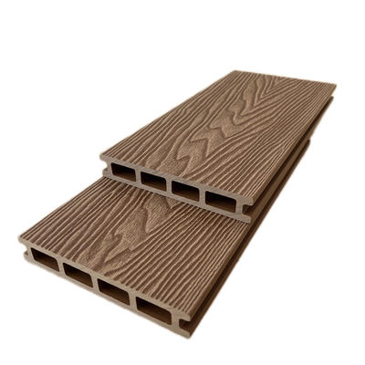 Outdoor Composite Wood Plastic Timber Planks 3D Embossed WPC Panel For Porch