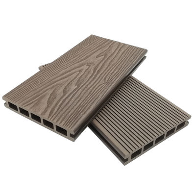 Exterior 3D Embossed WPC Capped Composite Decking Wood Planks Custom