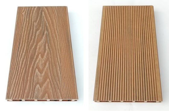 3D Embossed WPC Outdoor Composite Decking For Backyard Garden OEM