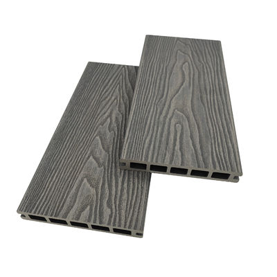 Ξύλο πλαστικό σύνθετο 3D ανακυκλωμένες σανίδες καταστρώματος γύρω από την πισίνα για υπαίθριο κήπο