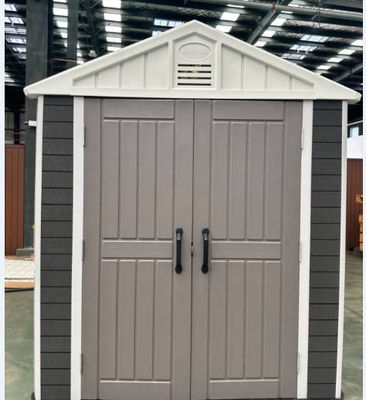 Outdoor WPC Wood Plastic Composite Garden Tool Shed House Storage Waterproof Customizable