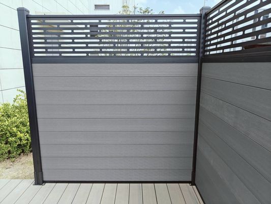 Modern Wood Plastic Composite Fence Privacy Wpc Fence DIY Size
