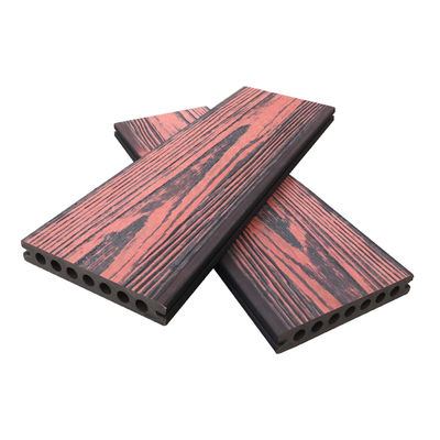 Popular Wpc Decking Mixed Color 138*23mm Long Lifespan Three Layer Co-extrusion Wpc Terrace Solid Decking