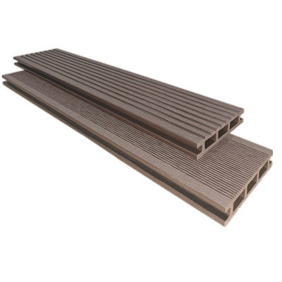 Recycled Materials WPC Flooring Sustainable and Durable 20*110mm Redbrown