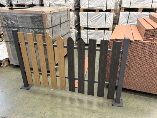 WPC Μπαλκόνι Αδιάβροχο Εξωτερικό Δάπεδο Εξωτερικό Κάλυμμα Τελικού Πλαισίου WPC Composite Deck End Skirting Decking WPC Deck End