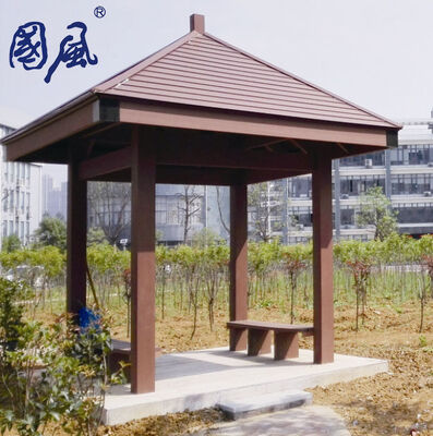Hexagon Wood Plastic Composite WPC Pergola WPC Pavilion