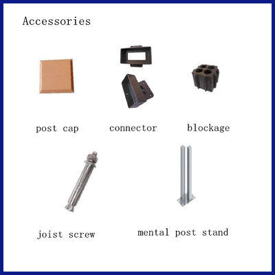 Διακοσμητικός φράχτης και ράγες από ξύλο-πλαστικό WPC