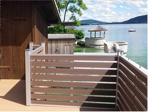 Πάνελ περίφραξης κρυφού συνδετήρα WPC για τα όρια του σύγχρονου σπιτιού