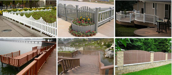 Κατακόρυφη πέτρα WPC Περίφραξη UV-Stable για κατοικημένη κοινότητα