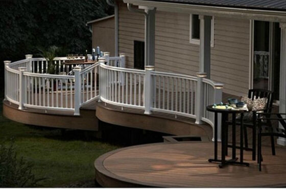 8FT Tall WPC Fencing Anti-Warp για τα όρια της σχολικής πανεπιστημιούπολης