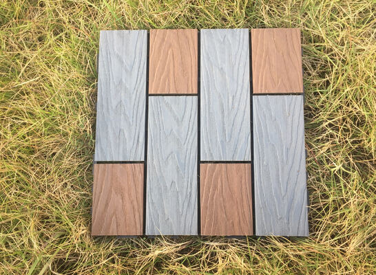 Χονδρικό DIY WPC Deck Tiles 30*30CM ανθεκτικό δάπεδο εξωτερικού χώρου για οικιακή χρήση