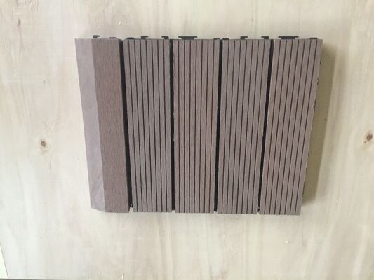 30x30CM Πλακάκια καταστρώματος WPC DIY Δάπεδα βεράντας για οικιακούς εξωτερικούς χώρους