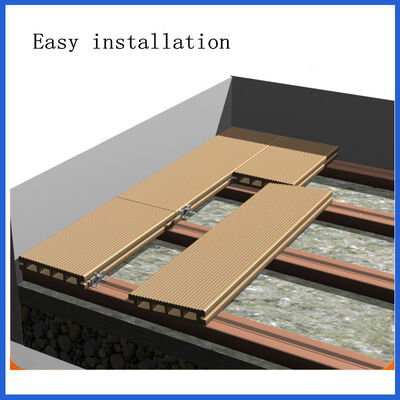 Αδιάβροχο Decking Outdoor Co-Extrusion WPC Flooring Wood Plastic Composite