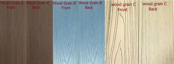 Εύκολα εγκατεστημένο HDPE Wood Texture Wood Plastic Composite Decking με πιστοποιητικά Ce, Fsc
