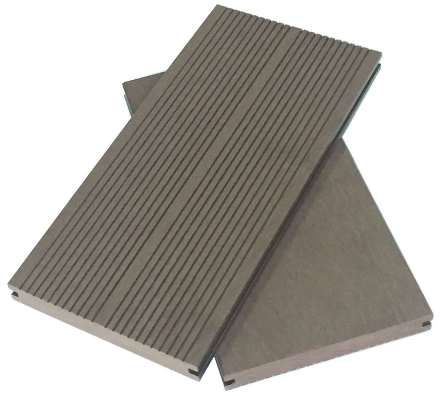 Organic Outdoor Composite WPC Decking Slabs Grey For Garden 5m