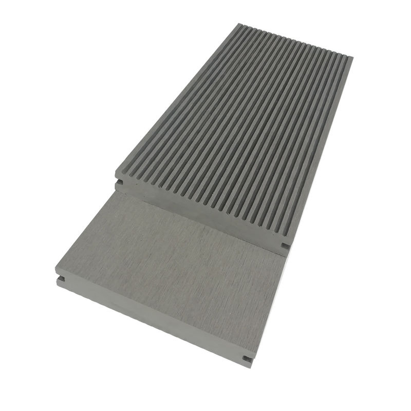Moistureproof Engineered Composite WPC Planks Hollow Outdoor Decking Flooring 145mm