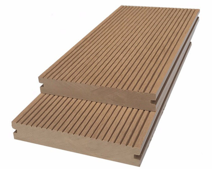 Outdoor Wood Plastic Composite Pool Deck WPC Interlocking Composite Deck Boards Anti Uv