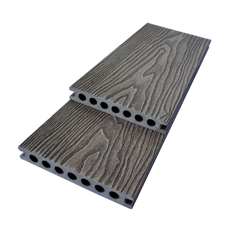 1x6 Patio Composite Decking WPC Wood Plastic Fire Retardant For Pontoon