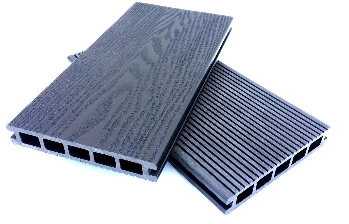 Exterior Sustainable Decking Anti Slip Composite WPC Waterproof ISO9001 Certificated