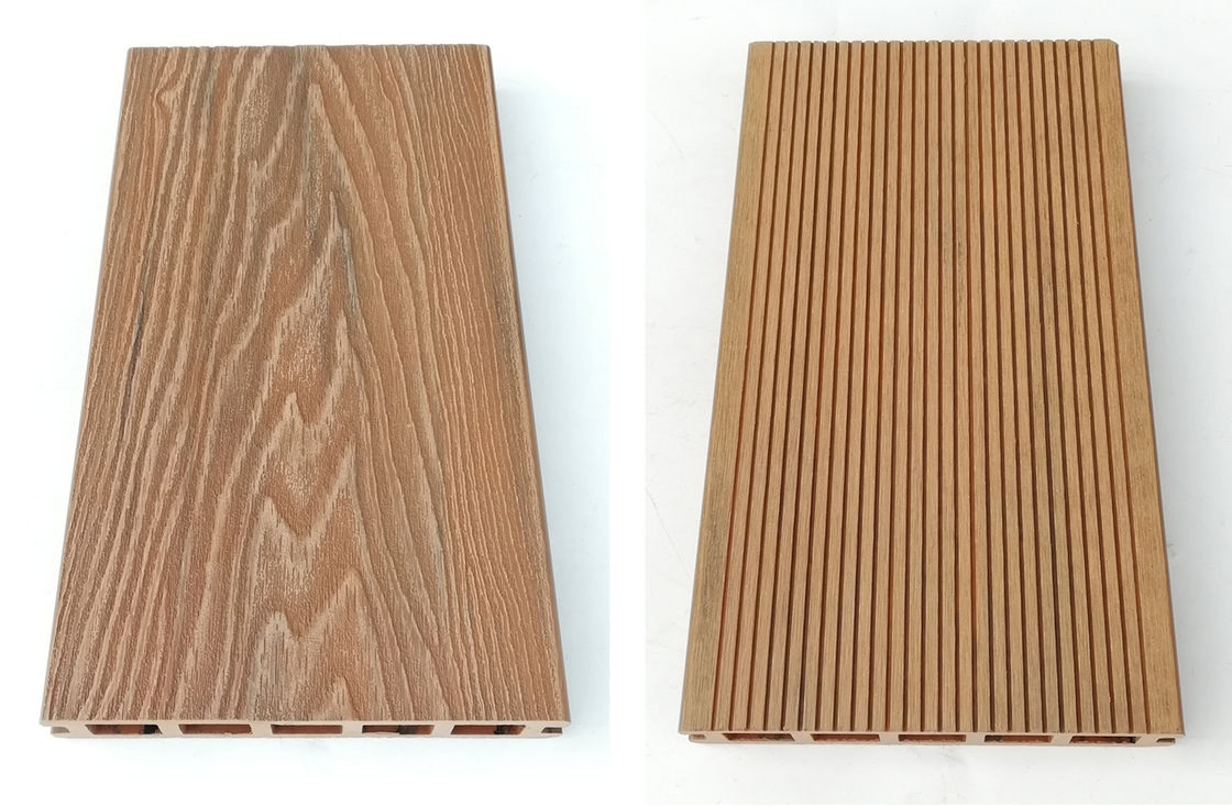 3D Embossed WPC Outdoor Composite Decking For Backyard Garden OEM