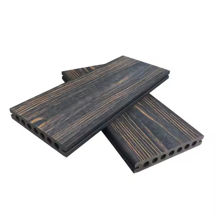 Wpc Decking Mixed Color Three Layer Co-extrusion Terrace Solid Flooring