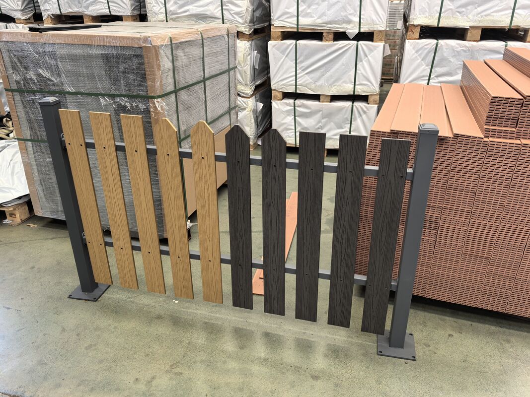 WPC Μπαλκόνι Αδιάβροχο Εξωτερικό Δάπεδο Εξωτερικό Κάλυμμα Τελικού Πλαισίου WPC Composite Deck End Skirting Decking WPC Deck End